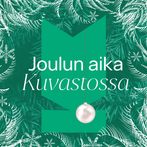Kuvassa teksti "Joulun aika Kuvastossa".