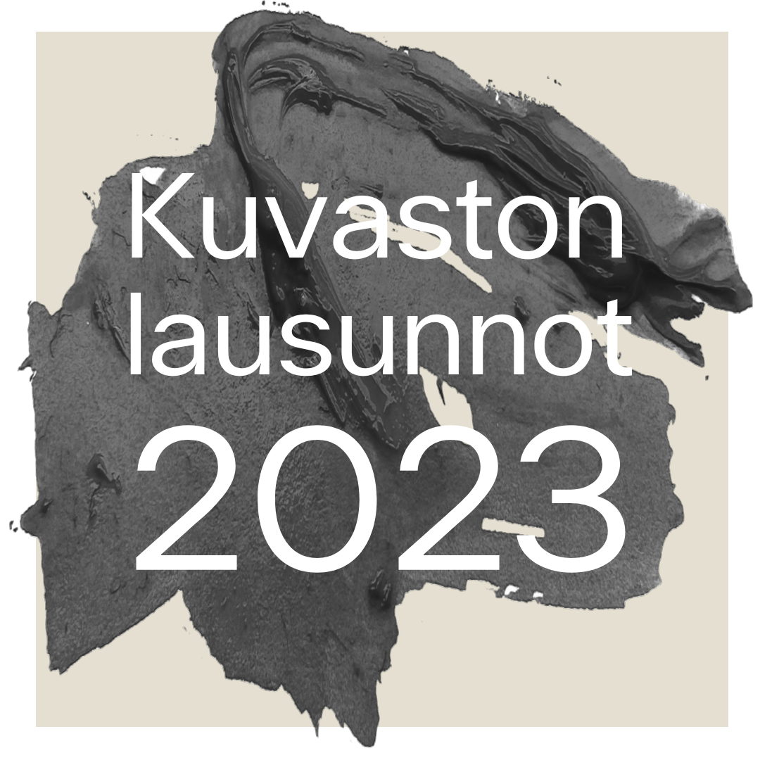 Kuvassa maalijäljen päällä teksti: "Kuvaston lausunnot 2023".