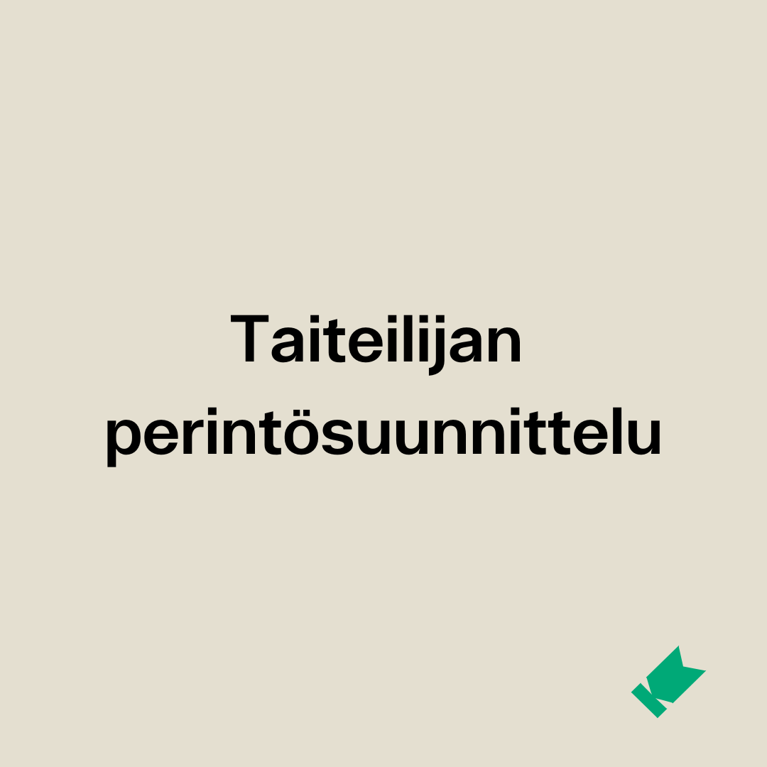 Taiteilijan perintösuunnittelu